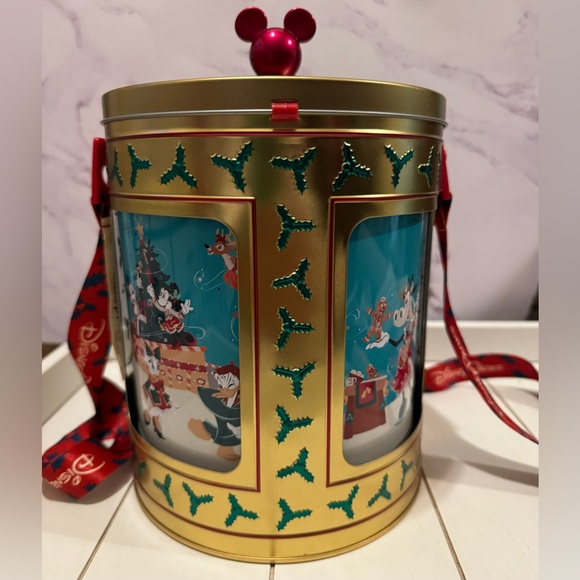 Musical Popcorn Bucket! 2023 Christmas Walt Disney World Parks - Picture 5 of 16